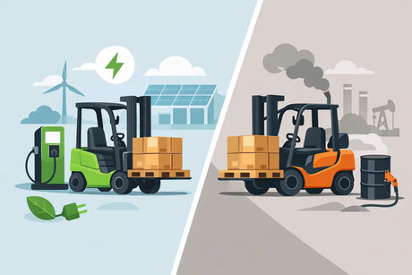 Diferencia entre montacargas eléctrico y diésel